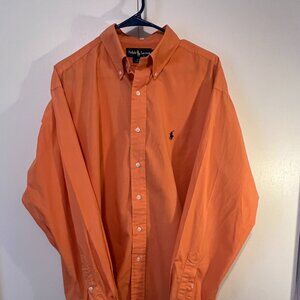 Men's Ralph Lauren Polo Casual Button Down Shirt, Size L, Blake, 100% Cotton